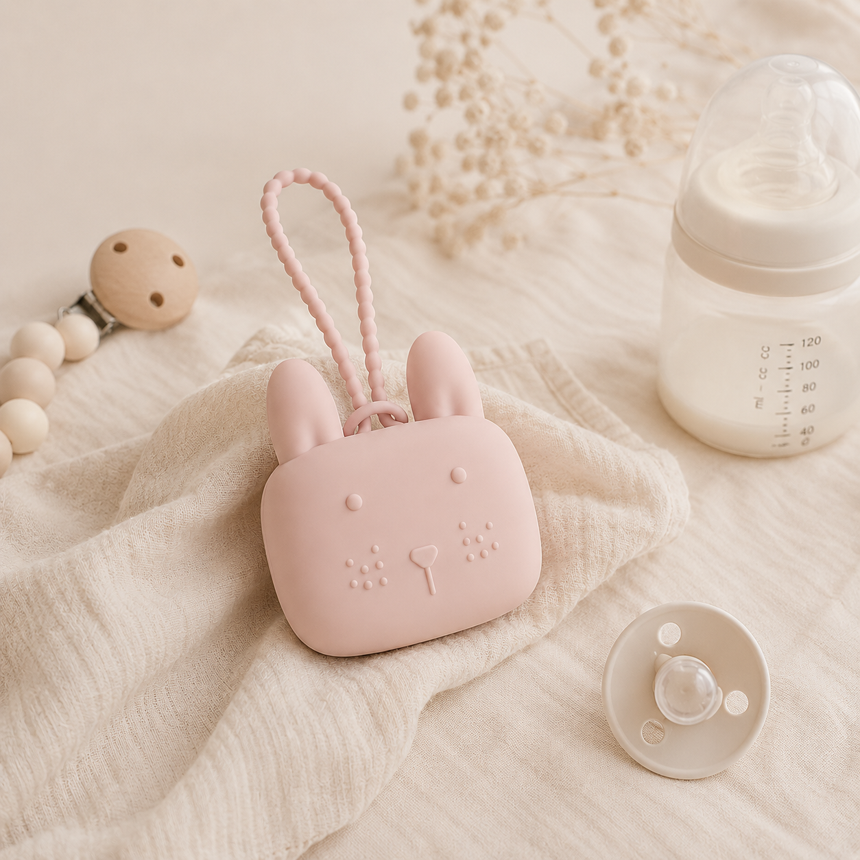 Niox Care BunnyPouch™ Pacifier Holder