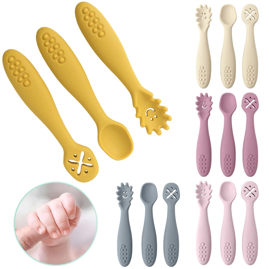 Niox Care TinySpoon™ Silicone Learning Spoons Set (3-piece)
