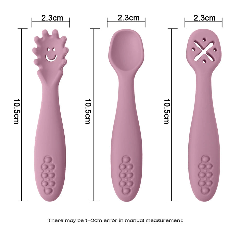 Niox Care TinySpoon™ Silicone Learning Spoons Set (3-piece)