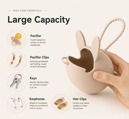 Niox Care BunnyPouch™ Pacifier Holder